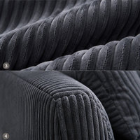 Ensemble de chaises longues modernes et minimalistes en velours côtelé, canapé-lit convertible surdimensionné, massage, plusieurs options de couleurs, pour salon