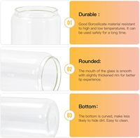 Tasses en verre à sublimation écologique de 16oz avec couvercles en bambou, pailles, lave-vaisselle, micro-ondes, design moderne pour les fêtes