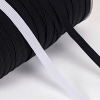Vente en gros 3/4/5/6/8/9/10/12/14mm blanc/noir mince rond bandes élastiques corde élastique vêtement de mariage ruban élastique