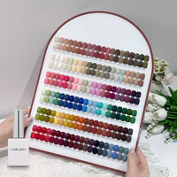 Kit de vernis à ongles gel mat et brillant, nuancier de couleurs unies opaques, 120 teintes, vernis gel UV à retirer par trempage pour studio de nail art