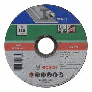 BOSCH - 2609256316 Ruedas de corte rectas, metal - EAN 3165140591683 ABRASIVOS DISCOS DE CORTE - Product Image 1