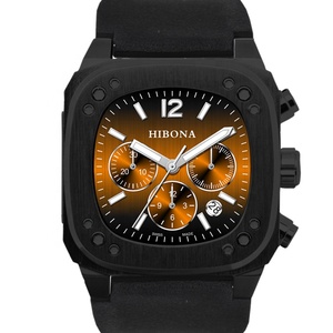 Montre classique à cadran carré, aiguilles super lumineuses, mouvement à quartz tendance, édition limitée, montres de pilotes, cadran en verre - Product Image 2