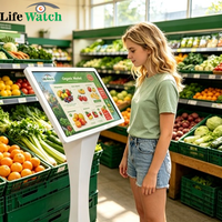 Kiosco de Señalización Digital LCD Interactivo Ultra Delgado de 22 y 24 Pulgadas para Interiores, para Centros Comerciales y Tiendas Minoristas