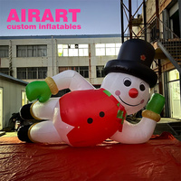 Decoración de muñeco de nieve inflable de Navidad para el hogar, patio, fiesta, adorno de vacaciones