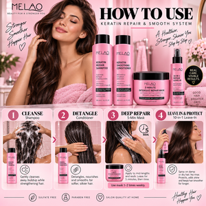 Acondicionador Alisante de Queratina 500ml con Queratina Hidrolizada y Aceite de Argán, Desenredante, Anti-Frizz, Hidratante, Marca Personalizada para Salón de Belleza - Product Image 5