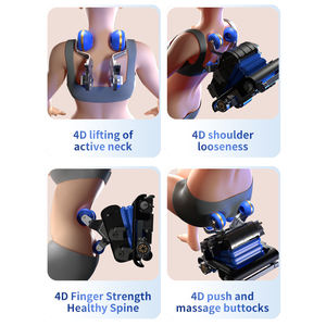 Nouvellement conçu luxe 4D noir grand fauteuil de massage SL Rail santé détection AI commande vocale Thai Stretching - Product Image 4