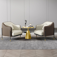 Chaise de canapé d'accent d'hôtel de haute qualité, fauteuil de loisirs confortable, chaise en tissu de velours pour salon