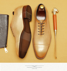 S0040X chaussures en cuir à trois connexions hommes peau de vache intérieure pointue robe d'affaires dîner dîner vêtements commerce extérieur - Product Image 3