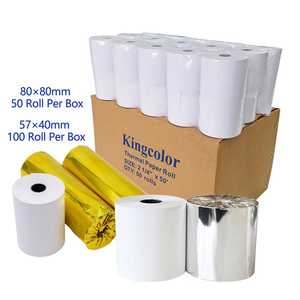 Rollo de Papel Térmico para Recibos y Fax al por Mayor, 3 1/8, Papel para Facturas POS 80x80mm, Rollo para Caja Registradora 57mm, Papel Térmico BPA/BPS - Product Image 6