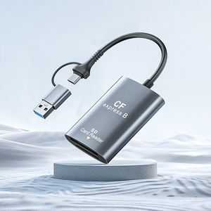 Liga de alumínio externa CFexpress 2-em 1 leitor de cartão com SD Suporte USB3.2 10Gbps de alta velocidade - Product Image 2