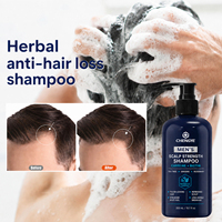 Sampo Pertumbuhan Rambut Biotin Tea Tree Oil Ginseng Mint untuk Rambut Rontok dan Rambut Tipis Perawatan Kulit Kepala Alami untuk Menebalkan Rambut bagi Pria