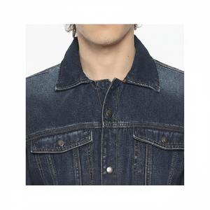 Wholesale Price Custom Logo Brand & Casual Streetwear Denim <b>Jeans</b> <b>Men's</b> Jackets 2025 Style Denim Jacket for <b>Men</b> <b>Cheap</b> Price - Product Image 1