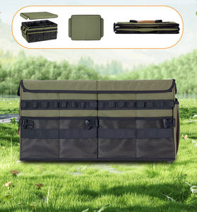Camping Collapsible <b>Multi</b> <b>Compartment</b> SUV Trunk Organizer Waterproof Portable Car Storage <b>Bag</b> - Product Image 1