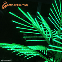 Palmiers artificiels géants personnalisés à haute luminosité H:3m, éclairage décoratif LED extérieur, palmier artificiel en cocotier