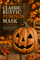 Masque de Jack O'Lantern réaliste au design original pour fête d'Halloween, citrouille orange thermoformée de qualité supérieure