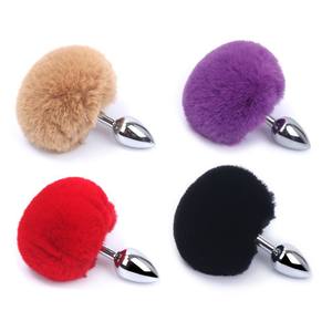 Frauen/Männer Fox Tail Butt <span class=keywords><strong>Plug</strong></span> Lustige Adult Love <span class=keywords><strong>Anal</strong></span> Sexspielzeug mit beliebten Long Animal Tail Kostenloser Versand - Product Image 2