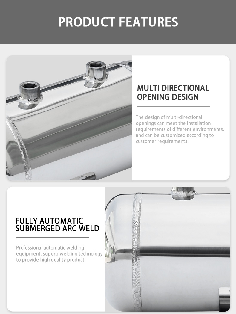 Yczx 1l Stainless Steel Air Tank For Compressor & Aircon Parts Oem