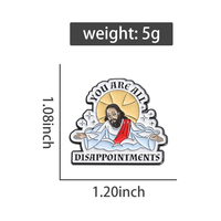 Je Bent Allemaal Teleurstellingen Emaille Pin Trouw Jesus Broche Revers Badge Rugzak Hoed Sieraden Cadeau