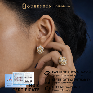 Pendientes <span class=keywords><strong>de</strong></span> Oro Sólido <span class=keywords><strong>de</strong></span> 9K con Diseño <span class=keywords><strong>de</strong></span> Cesta Tejida y Diamantes Cultivados en Laboratorio <span class=keywords><strong>DE</strong></span> VS, con Textura <span class=keywords><strong>de</strong></span> Rejilla, Joyería Fina <span class=keywords><strong>de</strong></span> Lujo <span class=keywords><strong>para</strong></span> <span class=keywords><strong>Mujer</strong></span> - Product Image 6