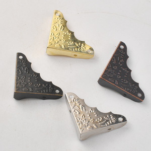 Antique Style Iron <b>Corner</b> <b>Protectors</b> 0.4 3 Mm Stamped Carbon Steel For Wooden Box Edge Banding - Product Image 3
