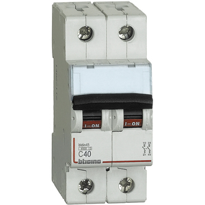 Disjoncteur modulaire Bticino 2P 40A Courbe C Thermique Magnétique 4500A 400V IP20 - Product Image 1
