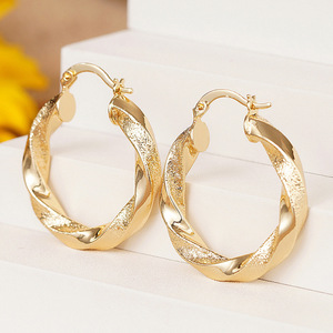 Orecchini a Spirale in Metallo a Doppia Faccia per Donne, Gioielli alla Moda e Cool - Product Image 4