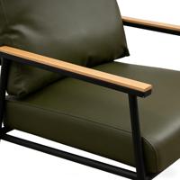 Chaise de salle à manger en cuir de qualité supérieure avec design moderne, structure métallique, coussin amovible en mousse déchiquetée pour salon et bureau à domicile