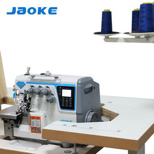 Máquina Overlock Industrial JAOKE Totalmente Automática de Cama Plana, Hierro y Plástico, 3/4/5 Hilos, Corte Automático de Hilo y Cortador, Alimentación Diferencial - Product Image 2