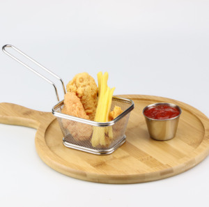 Panier de friture en acier inoxydable 304 pour frites, mini-snacks et poulet frit - Product Image 3