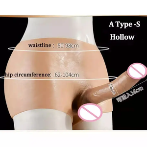 Peau réel sentiment creux solide Silicone lesbienne Strapon gode culotte mâle <span class=keywords><strong>Dick</strong></span> jouets sexuels pour femmes hommes sous-vêtements pénis pantalon - Product Image 6