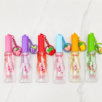 Coffret d'huiles à lèvres fruitées scintillantes – 6 gloss véganes hydratants à la vitamine E, longue tenue, non collants, brillants, mignons, portables, en gros, idéal pour offrir