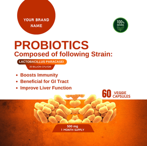 Cápsulas de Probióticos de Alta Calidad 100% Puros y Naturales, Lactobacillus Paracaseus de Cultivo Silvestre Directamente del Extracto de la Planta - Product Image 2