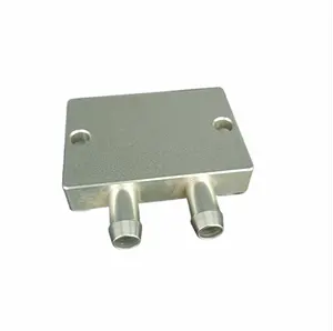 Оригинальный алюминиевый блок водяного охлаждения CNC OEM 6063 40*40 мм для радиатора жидкости для ПК, ноутбука, ЦП, графического процессора