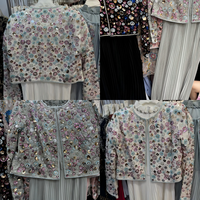 Ensemble élégant deux pièces pour femme : pull à col en dentelle et manches longues avec robe assortie – Tenue modeste d'automne – Fournisseur en gros pour boutiques