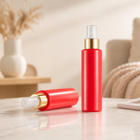 Flacon pulvérisateur portable transparent en PET de 120 ml, anti-fuite, à fine brume, en plastique, pour cosmétiques, parfums et soins capillaires