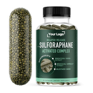 Natuurlijke Vegan 60 Capsules Immuunsysteem Gezondheid 50MG Sulforafaan Supplement met Glucorafaanine Myrosinaas - Product Image 1