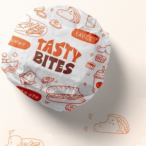 Lebensmittelechtes Wachspapier mit Individuellem Logo, Fettdichtes PE-Wachs <span class=keywords><strong>Burger</strong></span>-Einwickelpapier - Product Image 2