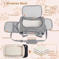 Sac à main de transport adapté aux chats petit chien respirant sac à bandoulière pour animaux de compagnie sac de transport de voyage sortant sac de transport pliant transporteur pour animaux de compagnie
