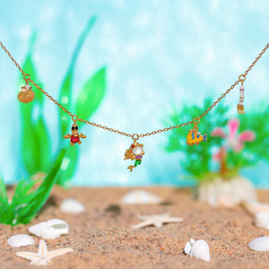 Collier personnalisé pour enfants, bijoux mignons en argent sterling 925, collier avec pendentif La Petite Sirène, collier plaqué or pour filles, bijoux fins pour femmes - Product Image 3