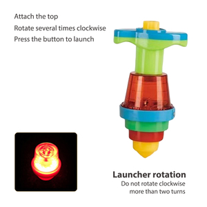 Juguete de Trompo LED para Niños, Set de 12 Trompos de Batalla con Luces Intermitentes, Divertidos Recuerdos para Fiestas de Cumpleaños, Juguete de Plástico - Product Image 3