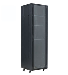 Armoire de serveur de centre de données 19 pouces 22U-47U, armoire réseau intérieure sur pied avec porte en verre trempé - Product Image 4