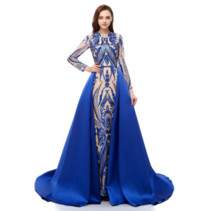 New Design <strong>Long</strong> <strong>Sleeve</strong> Gold Luxury <strong>Wedding</strong> <strong>Dress</strong> Bridal Gown Formal Women Evening <strong>Dresses</strong>