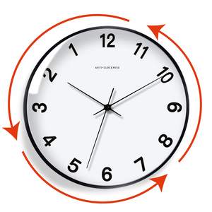 Trung Quốc Nhà Sản Xuất Thiết Kế Im Lặng Phong Trào Quartz <span class=keywords><strong>Analog</strong></span> Đồng Hồ ABS Ngược Hiện Đại Đồng Hồ Treo Tường Cho Nhà Bếp Living Decor - Product Image 1