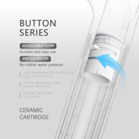 Pommeau de douche à main filtrant haute pression avec cartouche ACF KDF, valve en céramique et débit d'eau réglable