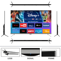TV intelligente 4K à LED/OLED 43 pouces/50 pouces/65 pouces/75 pouces/85 pouces/100 pouces Offre Spéciale Android bon marché avec Google Wifi TV OLED