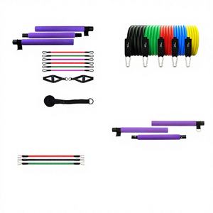 Kit de Barra de Pilates Portátil Vigorpowergear de Alta Calidad con Banda de Resistencia de Látex de Primera Calidad y Correa de Anclaje para Puerta - Product Image 1