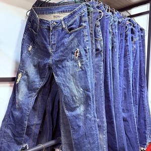 <span class=keywords><strong>กางเกง</strong></span>ยีนส์สำหรับผู้หญิงทำจากโพลีเอสเตอร์/ ผ้าฝ้าย90% สะอาดผลิตจากโพลีเอสเตอร์กก. สำหรับฤดูร้อน - Product Image 5