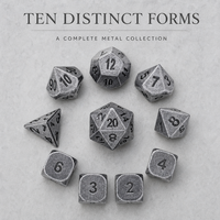 Jeu de dés en métal Dés du MDN Jeu RPG Donjons et Dragons Dés en métal polyédriques de couleur personnalisée