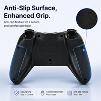 Control Inalámbrico BT para Switch Pro y PC, Doble Vibración, Giroscopio de 6 Ejes, Turbo Motion, Gamepad para NS Pro