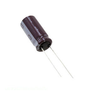 Condensateur Polaire en Aluminium 56 uF Traversant le Boîtier 400V UCY2G560MHD6CV - Distributeur Autorisé - Product Image 1